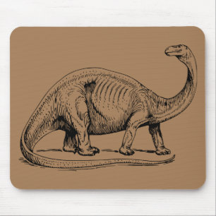 brontosaurus prehistoric dinosaur mouse pad