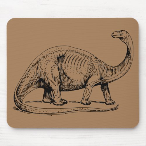 brontosaurus prehistoric dinosaur mouse pad