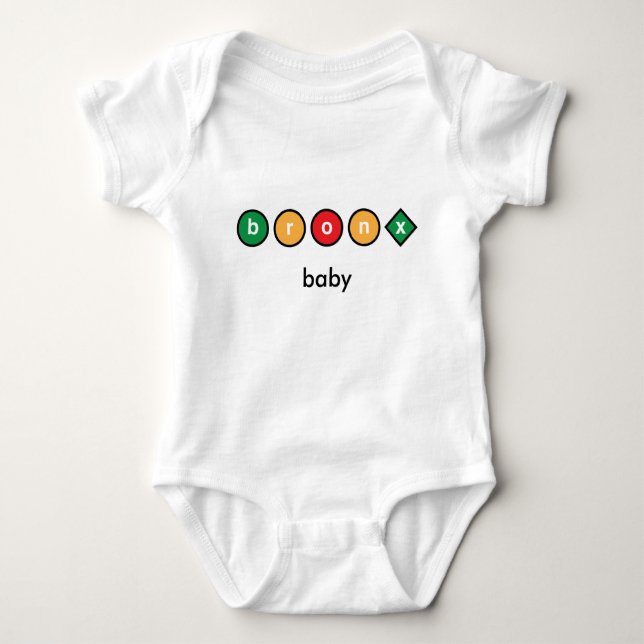 Bronx baby baby bodysuit (Front)
