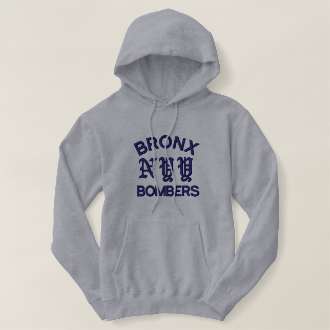 Bronx Bombers Embroidered Hoodie (Design Front)
