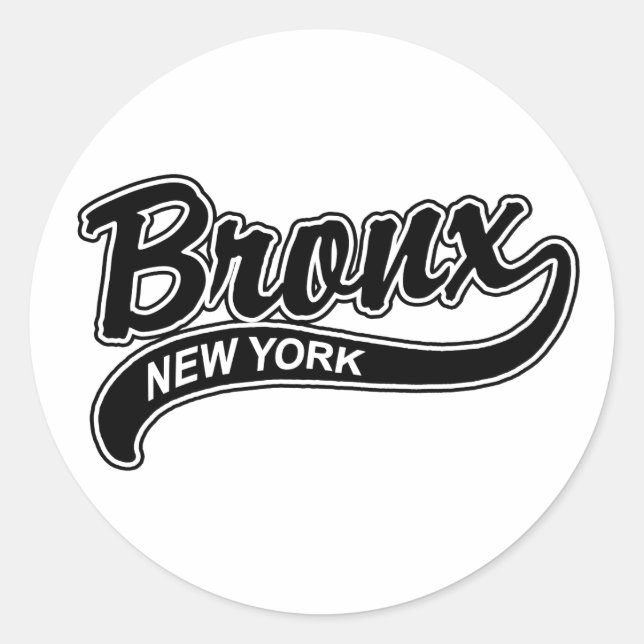 Bronx Classic Round Sticker (Front)