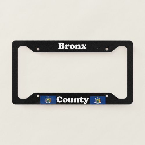 Bronx County New York LPF License Plate Frame