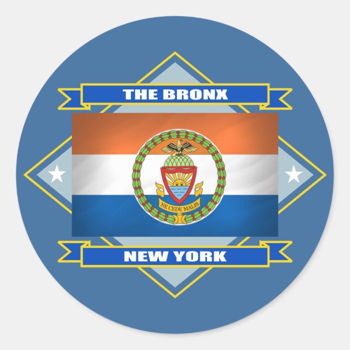 Bronx Diamond Round Sticker