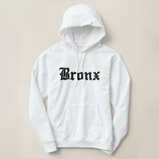 Bronx Embroidered Hoodie (Design Front)
