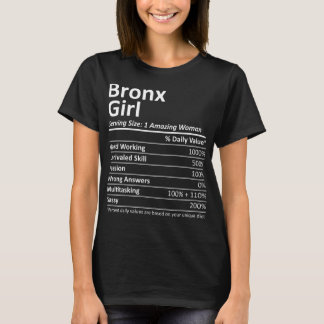 BRONX GIRL NY NEW YORK Funny City Home Roots USA G T-Shirt