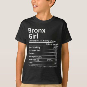 Bronx Girl Ny New York Funny City Home Roots Usa G T-Shirt