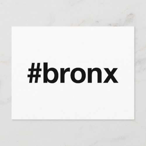 BRONX Hashtag Postcard