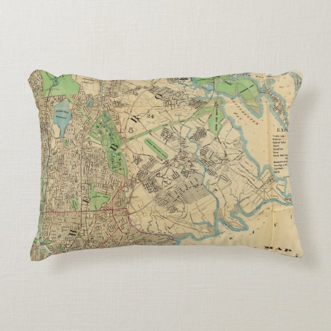 Bronx, New York Accent Pillow (Front)