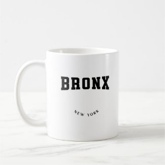 Bronx New York Black  Coffee Mug