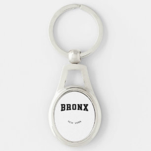 Bronx New York Black  Keychain