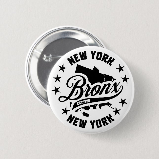 Bronx,New York Button (Front & Back)
