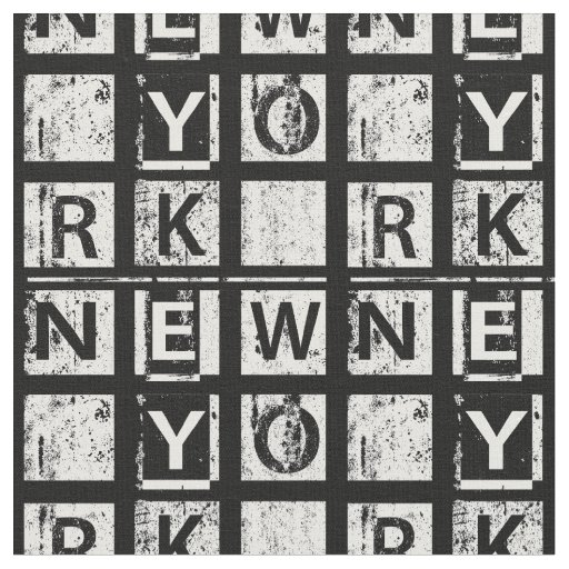 Bronx New York | Grunge Typography Fabric