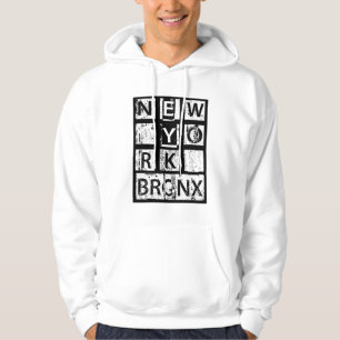 Bronx New York Grunge Typography Hoodie