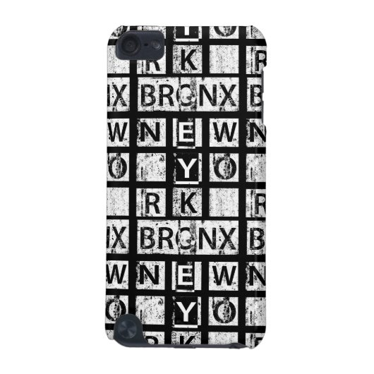 Bronx New York | Grunge Typography iPod Touch (5th Generation) Cover (Back)