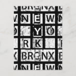 Bronx New York | Grunge Typography Postcard