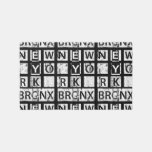 Bronx New York | Grunge Typography Rug