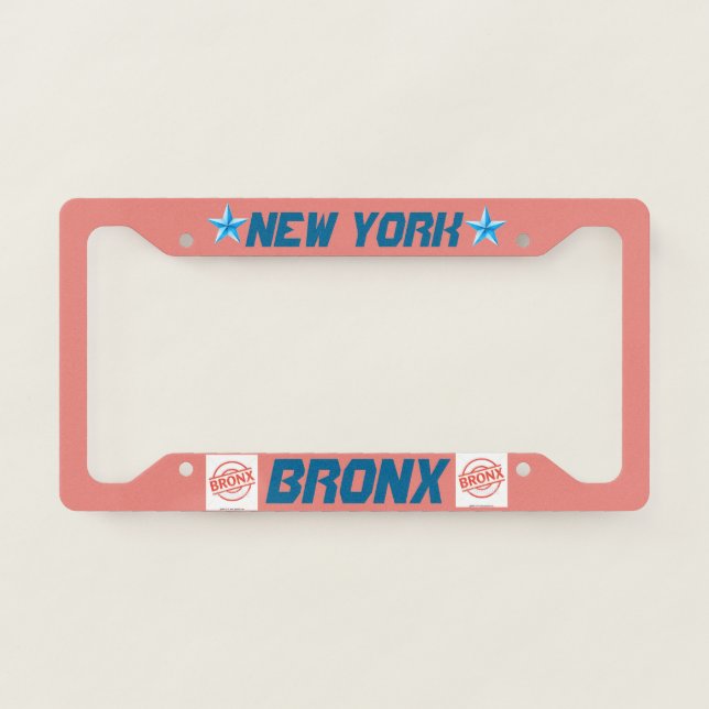 Bronx New York License Plate Frame (Front)