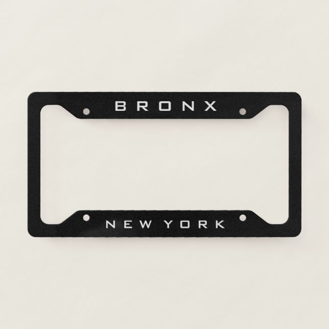 Bronx New York  License Plate Frame (Front)