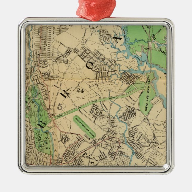 Bronx, New York Metal Ornament (Front)