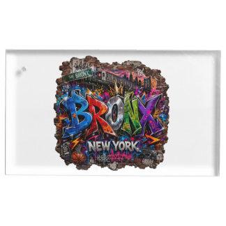 Bronx New York Urban Graffiti Street Art Place Card Holder