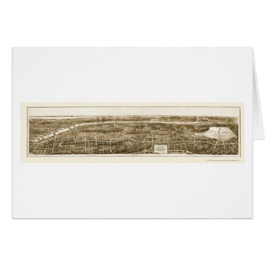 Bronx, NY Panoramic Map - 1897 Cards (Front Horizontal)