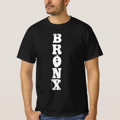 Bronx Retro Classic Nyc New York City Black Value T_Shirt