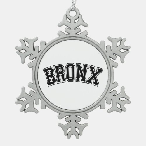 BRONX SNOWFLAKE PEWTER CHRISTMAS ORNAMENT