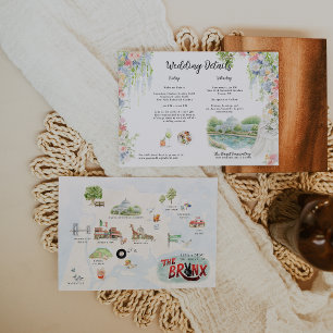 Bronx Wedding Weekend Map   NYC Itinerary