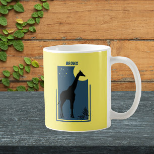 Bronx Zoo New York Vintage Giraffe Coffee Mug