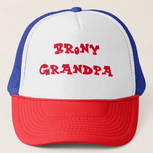 Brony grandpa trucker hat