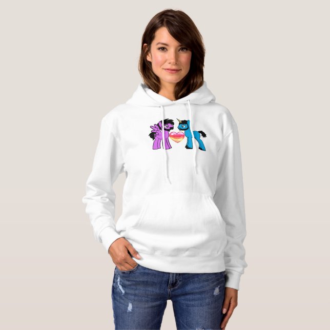 Brony Love Woman's size hoodie (Front Full)