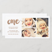 Bronze 1ST Birthday White 3 Frame Photocard (Front/Back)