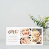 Bronze 1ST Birthday White 3 Frame Photocard (Standing Front)
