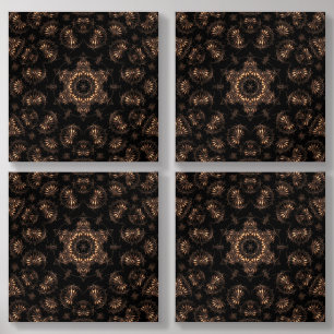 Bronze Age Mandala  Acrylic Photo Tile