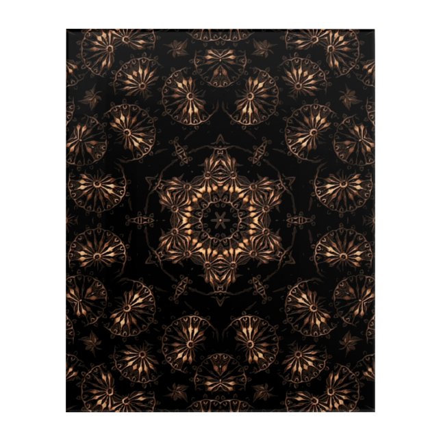 Bronze Age Mandala  Acrylic Print (Front)