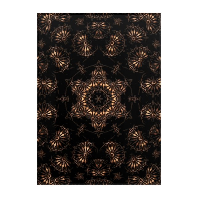 Bronze Age Mandala  Acrylic Print (Front)
