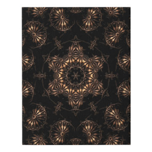 Bronze Age Mandala  Faux Canvas Print