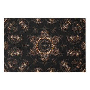 Bronze Age Mandala Faux Canvas Print