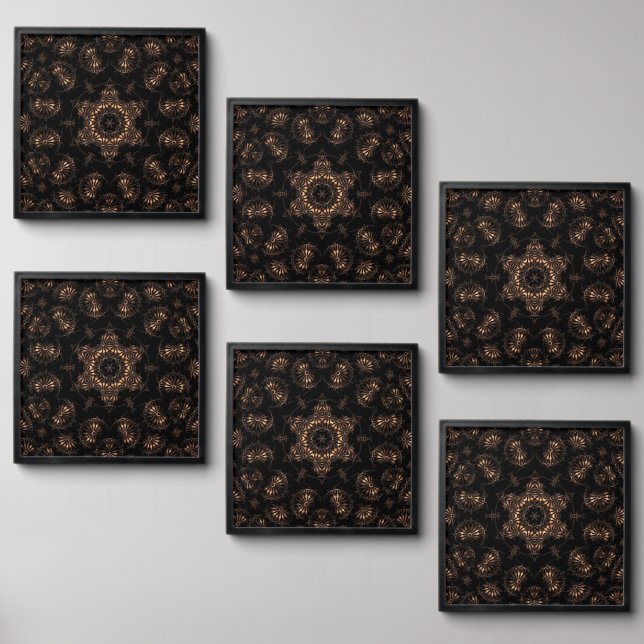 Bronze Age Mandala  Peel And Stick Photo Tile (Front Set)