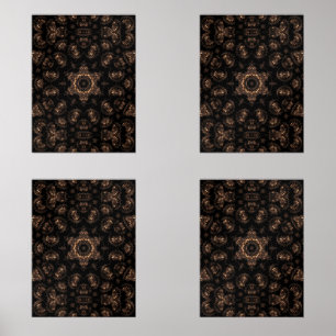 Bronze Age Mandala  Wall Art Sets