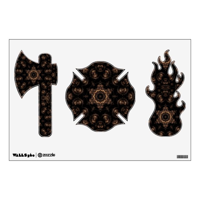 Bronze Age Mandala  Wall Decal (Front)