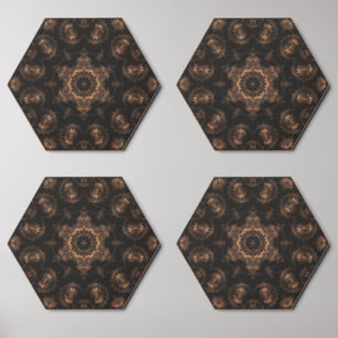 Bronze Age Mandala Wood Photo Tile