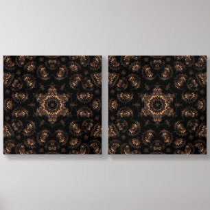 Bronze Age Mandala Wood Photo Tile