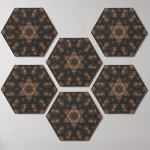 Bronze Age Mandala  Wood Photo Tile