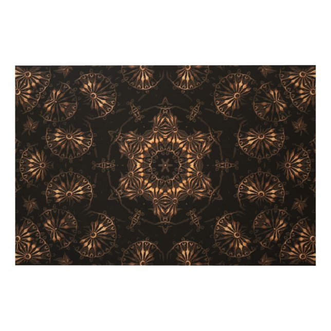 Bronze Age Mandala  Wood Wall Art (Front)
