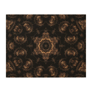 Bronze Age Mandala Wood Wall Art
