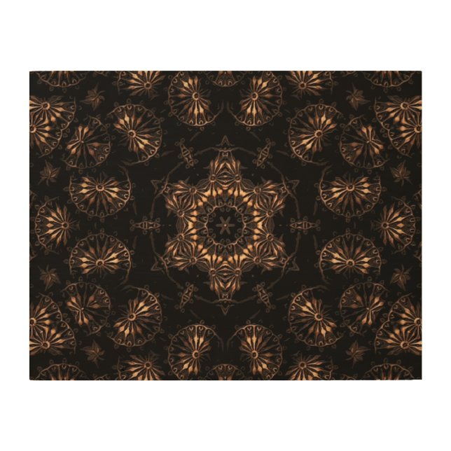 Bronze Age Mandala  Wood Wall Art (Front)