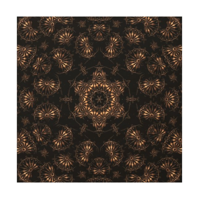 Bronze Age Mandala  Wood Wall Art (Front)