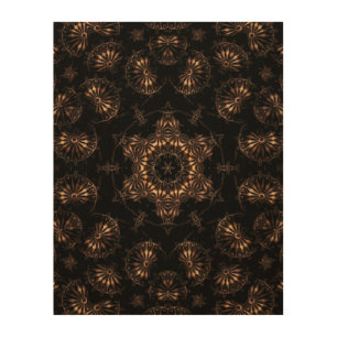 Bronze Age Mandala Wood Wall Art