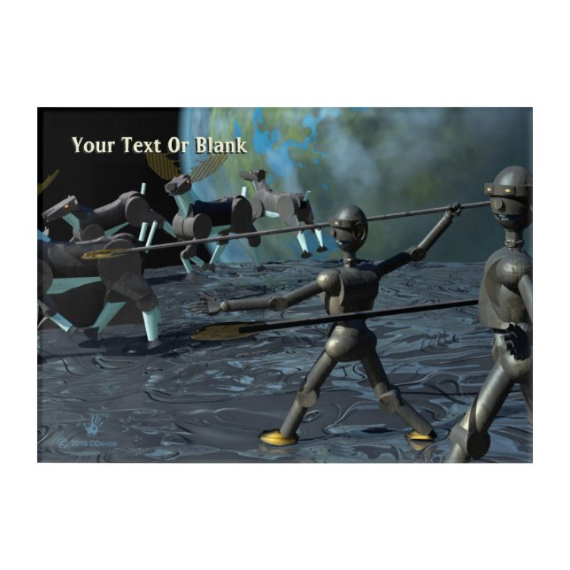 Bronze Age Robots Acrylic Print (Front)